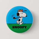 Erdnüsse | Snoopy Golf Swing Button (Vorderseite)