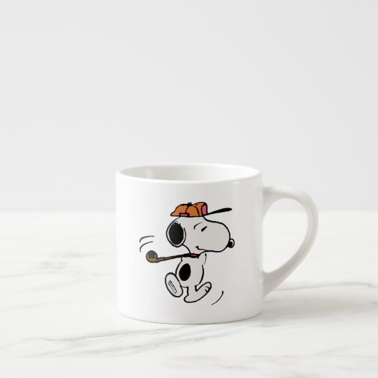Erdnüsse | Snoopy Golf Swing Espressotasse (Rechts)