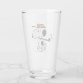 Erdnüsse | Snoopy Golf Swing Glas (Rückseite)