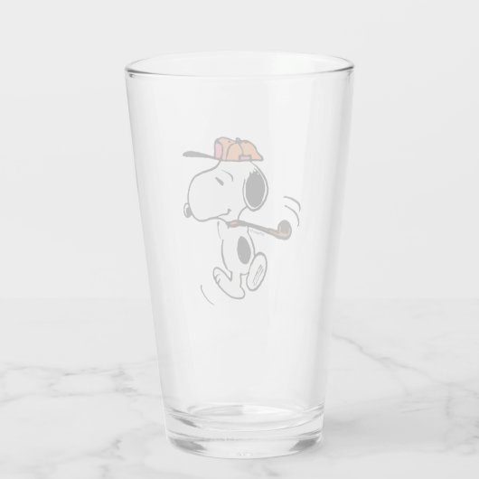 Erdnüsse | Snoopy Golf Swing Glas (Rückseite)
