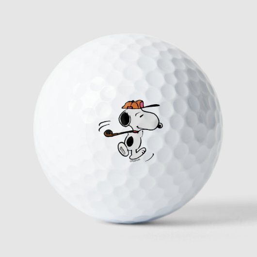 Erdnüsse | Snoopy Golf Swing Golfball (Vorderseite)