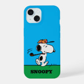 Erdnüsse | Snoopy Golf Swing iPhone 15 Hülle (Rückseite)