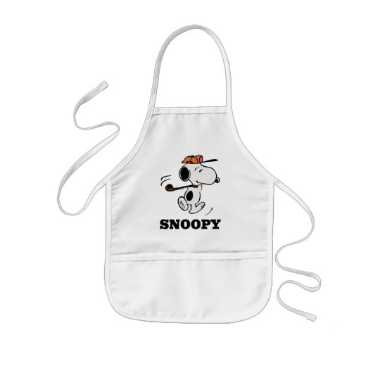 Erdnüsse | Snoopy Golf Swing Kinderschürze (Vorne)