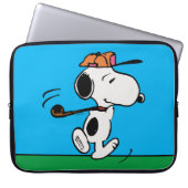 Erdnüsse | Snoopy Golf Swing Laptopschutzhülle (Vorderseite)