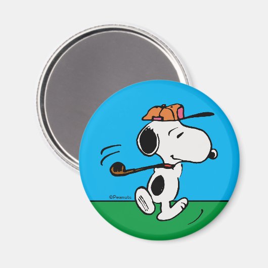 Erdnüsse | Snoopy Golf Swing Magnet (Vorderseite/Rückseite)