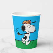 Erdnüsse | Snoopy Golf Swing Pappbecher (Vorderseite)