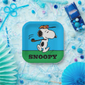 Erdnüsse | Snoopy Golf Swing Pappteller (Party)