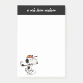 Erdnüsse | Snoopy Golf Swing Post-it Klebezettel (Vorderseite)