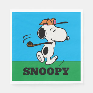 Erdnüsse   Snoopy Golf Swing Serviette