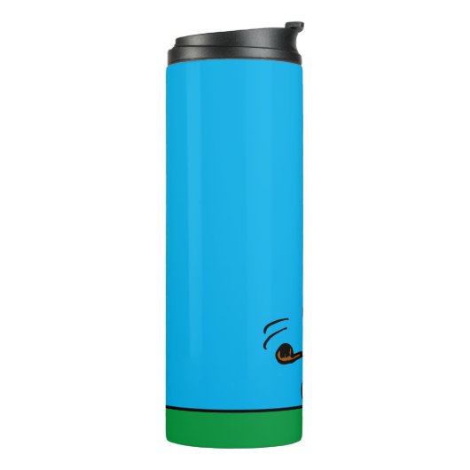 Erdnüsse | Snoopy Golf Swing Thermosbecher (Nach links gedreht)