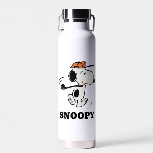 Erdnüsse | Snoopy Golf Swing Trinkflasche (Vorne)
