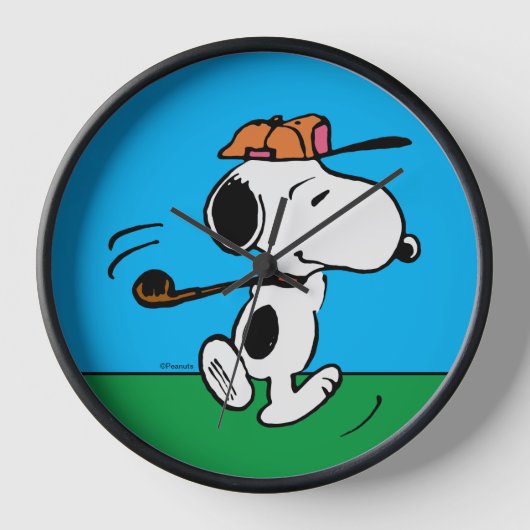 Erdnüsse | Snoopy Golf Swing Uhr (Vorderseite)