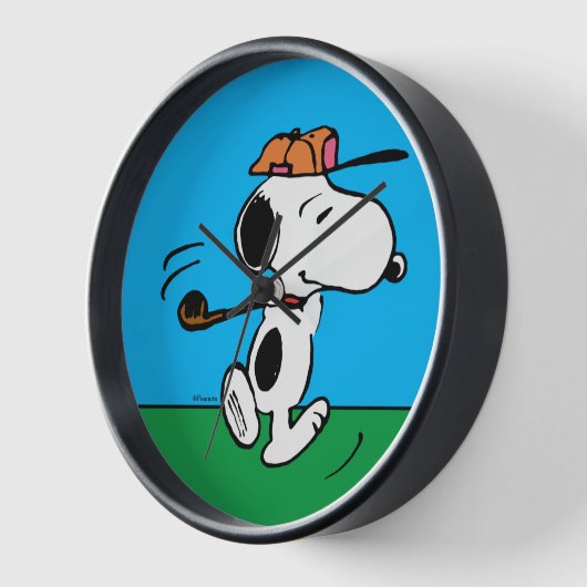 Erdnüsse | Snoopy Golf Swing Uhr (Winkel)