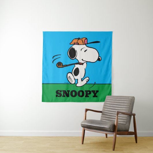 Erdnüsse | Snoopy Golf Swing Wandteppich (Beispiel)