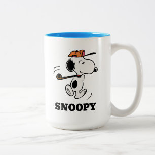 Erdnüsse   Snoopy Golf Swing Zweifarbige Tasse