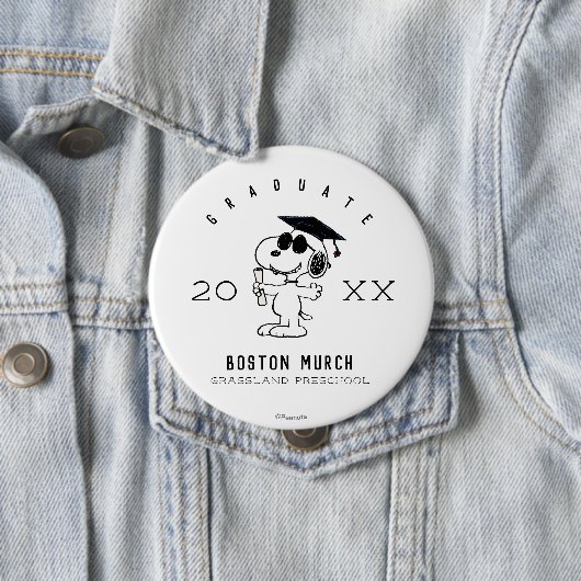 Erdnüsse | Snoopy Graduate Button (Beispiel)