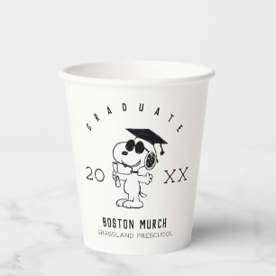Erdnüsse Snoopy Graduate Pappbecher