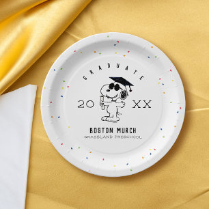 Erdnüsse Snoopy Graduate Pappteller