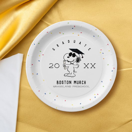 Erdnüsse | Snoopy Graduate Pappteller