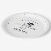 Erdnüsse | Snoopy Graduate Pappteller (Schrägansicht)