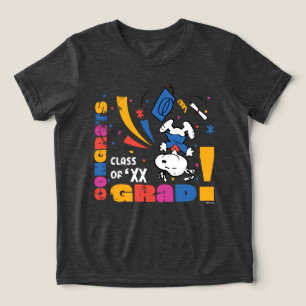 Erdnüsse Snoopy Gratuliere Absolvent Abschluss Kon Tri-Blend Shirt