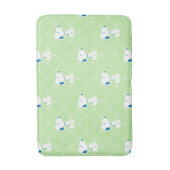 Erdnüsse | Snoopy Green Deko Dreams Pattern Badematte (Vorderseite Vertikal)