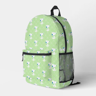 Erdnüsse   Snoopy Green Deko Dreams Pattern Bedruckter Rucksack
