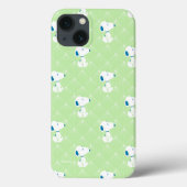 Erdnüsse | Snoopy Green Deko Dreams Pattern Case-Mate iPhone Hülle (Rückseite)