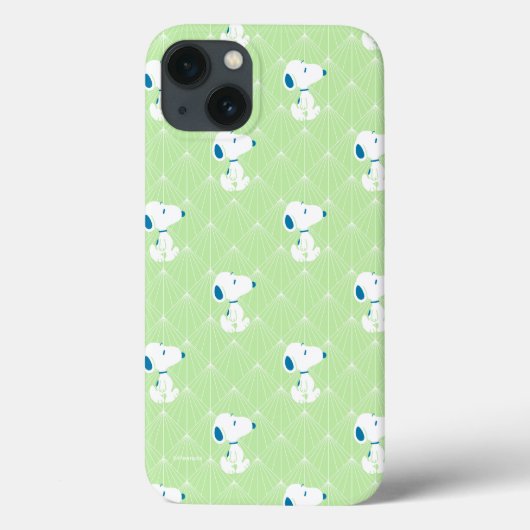 Erdnüsse | Snoopy Green Deko Dreams Pattern Case-Mate iPhone Hülle (Rückseite)