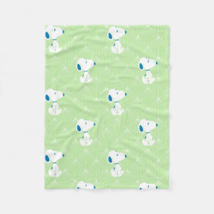 Erdnüsse Snoopy Green Deko Dreams Pattern Fleecedecke