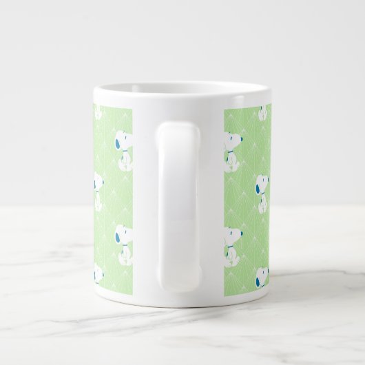 Erdnüsse | Snoopy Green Deko Dreams Pattern Jumbo-Tasse (Rückseite)