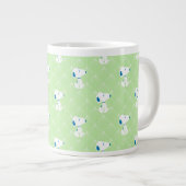 Erdnüsse | Snoopy Green Deko Dreams Pattern Jumbo-Tasse (Vorderseite Rechts)