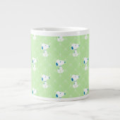 Erdnüsse | Snoopy Green Deko Dreams Pattern Jumbo-Tasse (Vorderseite)