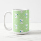 Erdnüsse | Snoopy Green Deko Dreams Pattern Kaffeetasse (Links)