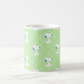 Erdnüsse | Snoopy Green Deko Dreams Pattern Kaffeetasse (Mittel)