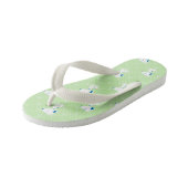 Erdnüsse | Snoopy Green Deko Dreams Pattern Kinderbadesandalen (Schrägansicht)