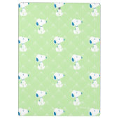 Erdnüsse | Snoopy Green Deko Dreams Pattern Klemmbrett (Rückseite)