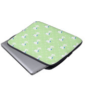 Erdnüsse | Snoopy Green Deko Dreams Pattern Laptopschutzhülle (Vorne Knopf)