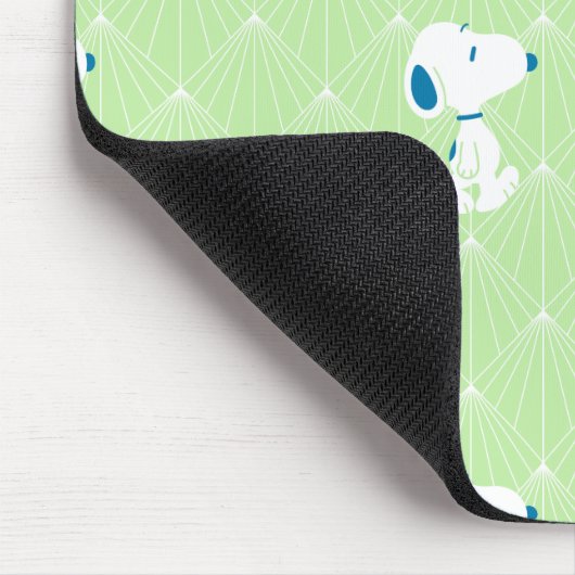 Erdnüsse | Snoopy Green Deko Dreams Pattern Mousepad (Ecke)