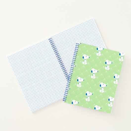 Erdnüsse | Snoopy Green Deko Dreams Pattern Notizblock (Innenseite)