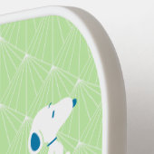 Erdnüsse | Snoopy Green Deko Dreams Pattern Pickleball Schläger (Linke Seite)
