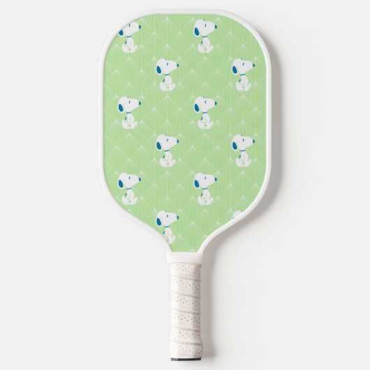 Erdnüsse | Snoopy Green Deko Dreams Pattern Pickleball Schläger (Vorderseite)