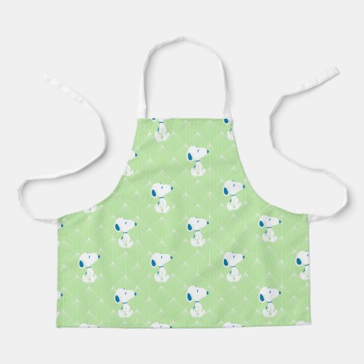 Erdnüsse | Snoopy Green Deko Dreams Pattern Schürze (Vorderseite)