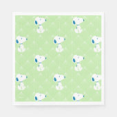 Erdnüsse | Snoopy Green Deko Dreams Pattern Serviette (Vorderseite)