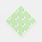 Erdnüsse | Snoopy Green Deko Dreams Pattern Serviette (Ecke)