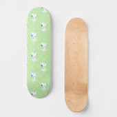 Erdnüsse | Snoopy Green Deko Dreams Pattern Skateboard (Vorderseite)