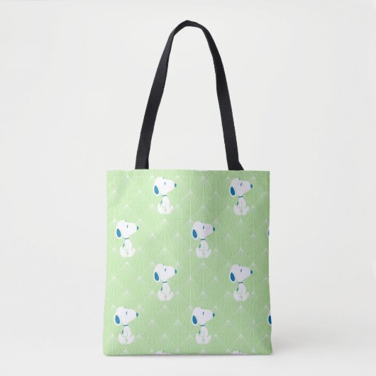 Erdnüsse | Snoopy Green Deko Dreams Pattern Tasche (Vorderseite)