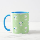 Erdnüsse | Snoopy Green Deko Dreams Pattern Tasse (Links)
