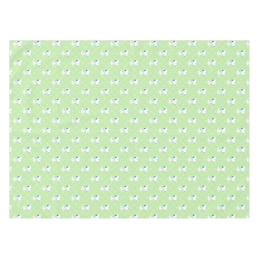 Erdnüsse | Snoopy Green Deko Dreams Pattern Tischdecke (Vorderseite (Horizontal))