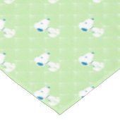 Erdnüsse | Snoopy Green Deko Dreams Pattern Tischdecke (Schrägansicht)